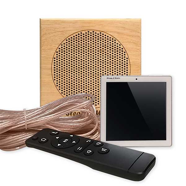 Комплект влагостойкой акустики SW 1 White Sauna Sensor (квадратная)