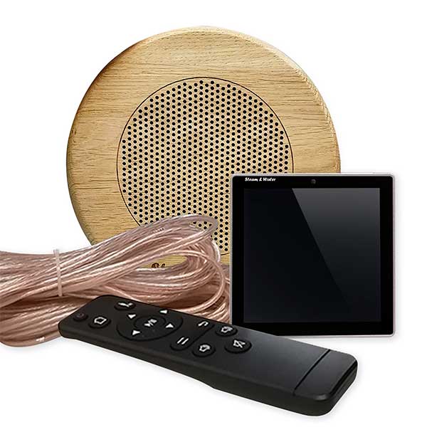Комплект влагостойкой акустики SW 1 Black Sauna Sensor (круглая) Комплект влагостойкой акустики SW 1 Black Sauna Sensor (круглая)